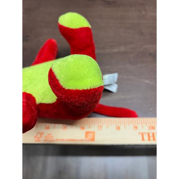 Toy Factory Toy Works Mouse Bright Red Yellow Plush Stuffed Animal 7" NWT - Picture 8 of 8